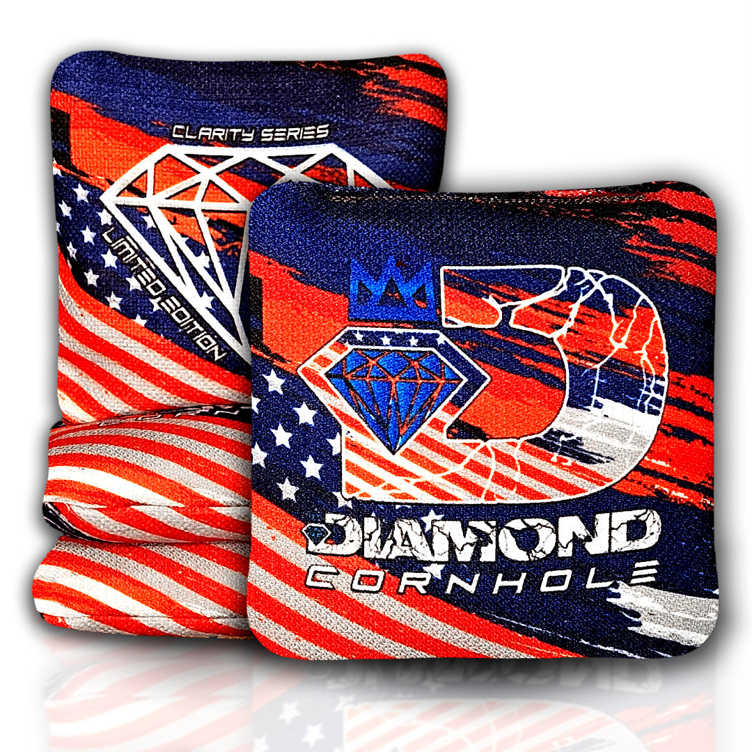 Diamond Cornhole | Clarity Series | Competition Cornhole Bags | Set of 4