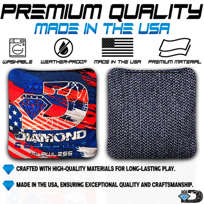 Diamond Cornhole | Flawless Series | Competition Cornhole Bags | Set of 4