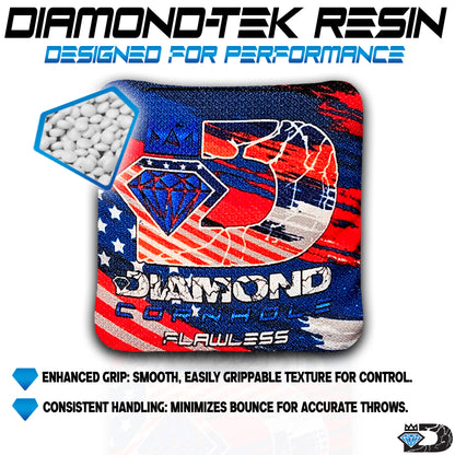 Diamond Cornhole | Flawless Series | Competition Cornhole Bags | Set of 4